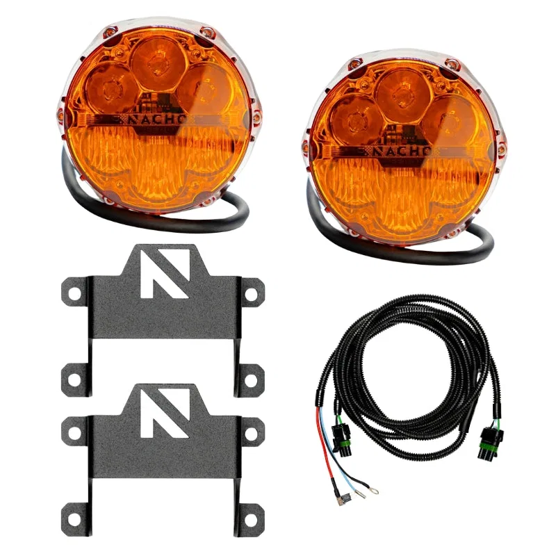V3BC1KASM – ARB USA Driving/ Fog Light, LED Bulb 6 LED 4 Inch Round Housing 80 Watts Amber Beam 6400 Raw Lumens Polyc...